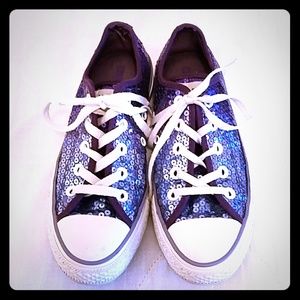 Converse, mermaid purple blue ombre